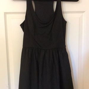 Black hi-low dress